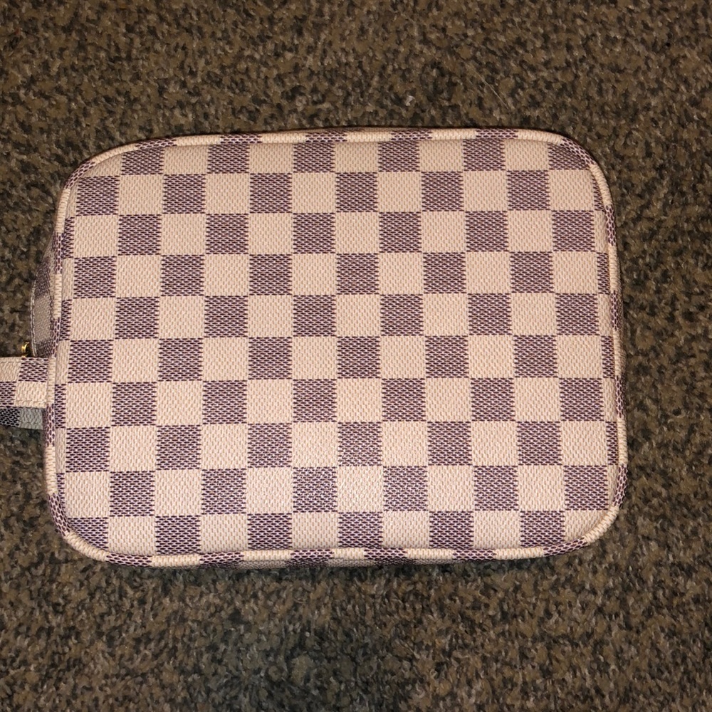 Checkered Cosmetic Case